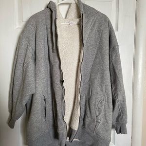 Old Navy sherpa zip up hoodie